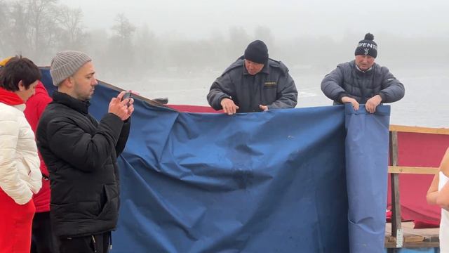 ICE HOLE BATHING COLD WATER #10 | SWIMMING WINTER | EPIPHANY BAPTISM 2024 #bathing #epiphany