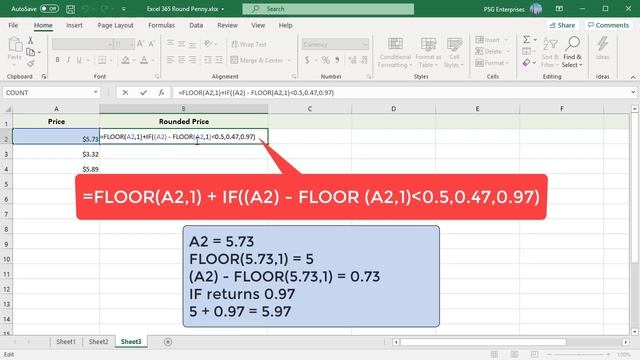 How to Round Prices to end in 0.47 or 0.97 in Excel - Office 365 смотреть онлайн