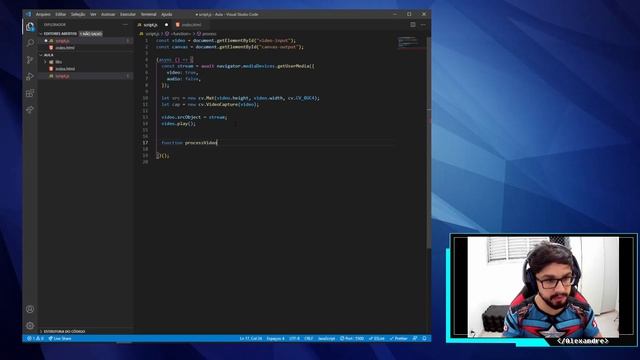 (OPENCV JS) Como utilizar OpenCV no frontend com HTML+ JS+ CANVAS смотреть онлайн