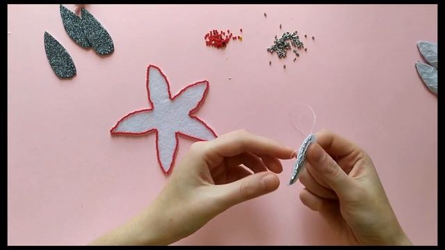 КАК СДЕЛАТЬ ПУАНСЕТТИЮ ИЗ ФЕТРА - РОЖДЕСТВЕНСКАЯ ЗВЕЗДА - DIY Christmas poinsettia of felt смотреть онлайн
