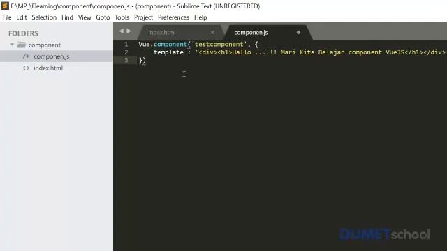VueJS Component смотреть онлайн