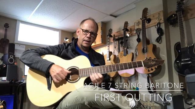 Agile 7 String Acoustic Guitar Demo - Robert Burton Winnipeg - Jazz Musician смотреть онлайн