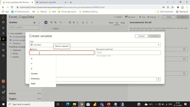 Automation Anywhere A360 - Copy Data From One Excel to Another Excel смотреть онлайн
