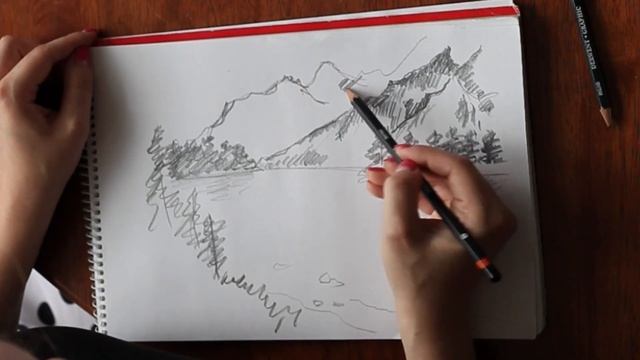 | Как научиться рисовать с НУЛЯ | Наброски пейзажей смотреть онлайн