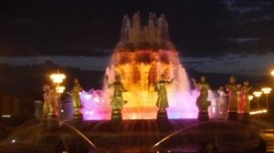 Подсветка фонтана "Дружба народов СССР"