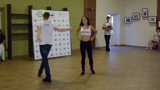 Crossover Колпиков Сергей - Копейкина Анна (хастл + зук) смотреть онлайн