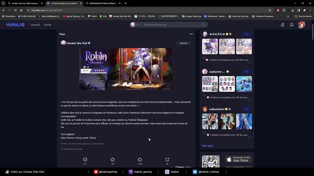 Actu - Perso 2.2 : Voilà Robin, sans Bat... - Honkai Star Rail - Fr - French смотреть онлайн