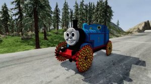 Томас против Чу Чу Чарльза. Без тормозов по полосе препятвий. Гоша и Чич. BeamNG.drive