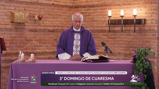 Santa Misa - 3° Domingo de Cuaresma - Mons. Adolfo Uriona смотреть онлайн