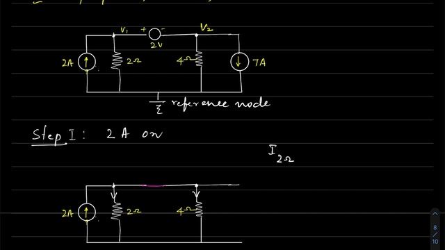 Mesh Current/ Node Voltage/ Superposition theorem methods смотреть онлайн
