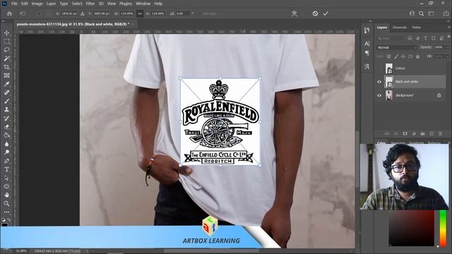 Displacement Mapping in Photoshop Explained | PHOTOSHOP Tutorials | Be a Pro | ARTBOX Learning смотреть онлайн