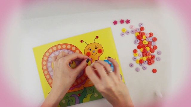 Картинка из пуговиц смотреть онлайн