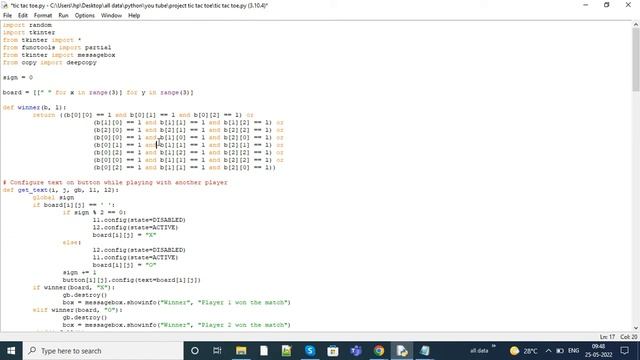 python code to create a tic tac toe game смотреть онлайн