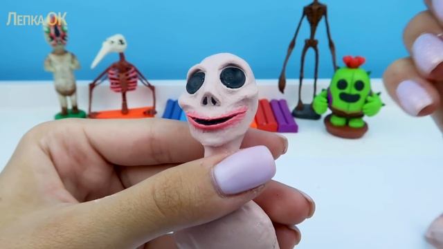 Лепка Момо из пластилина. Демоническая девочка | Making MOMO from clay смотреть онлайн