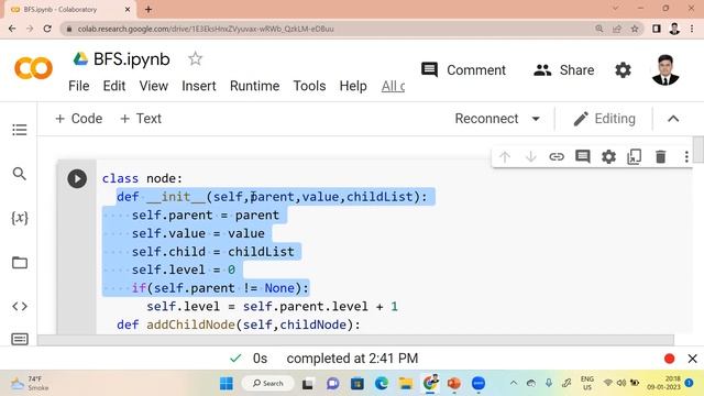 BFS Traversal on Tree Using Concepts of Classes in Python | Breadth First Search Implementation смотреть онлайн