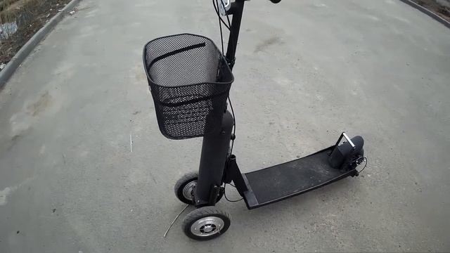 Самокат из колес гироскутера самодельный внешний вид смотреть онлайн