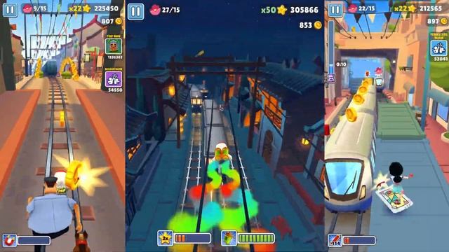 Subway Surfers Luoyang 2022 vs Marathon Chang'an vs Tag Time Monaco смотреть онлайн