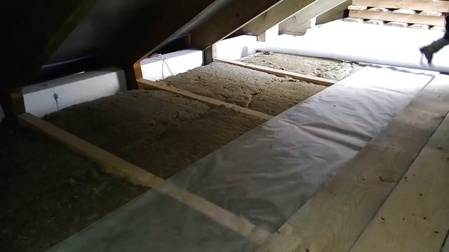 Чердачное перекрытие, утепление и устройство чернового пола смотреть онлайн