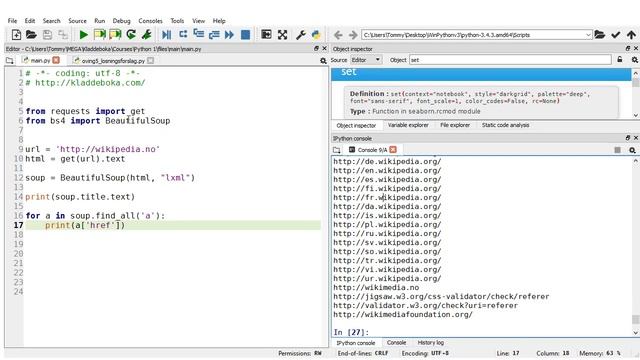 Python 7 - Operativsystemet, moduler, veien videre смотреть онлайн