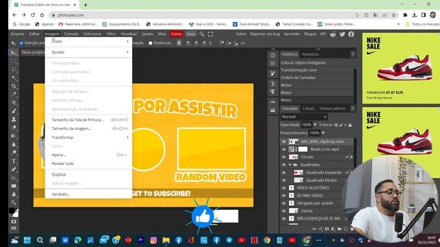 Photopea ferramenta on-line para fazer thumbnails смотреть онлайн