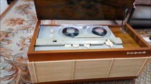 Ламповый катушечный магнитофон Днепр 12 после профилактики