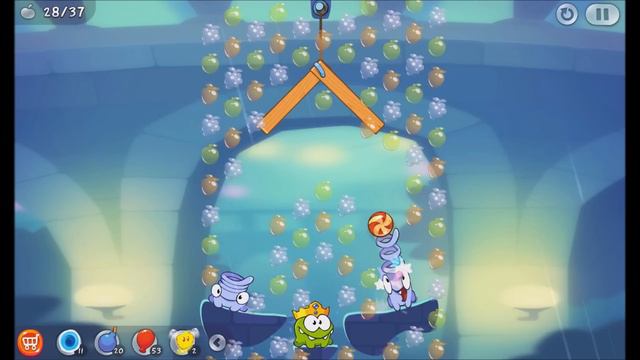 Cut the Rope 2 - Level 76 (3 stars, 37 fruits, 1 star) смотреть онлайн