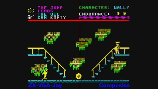ZX Spectrum Composite vs ZX-VGA-Joy vs RGB смотреть онлайн