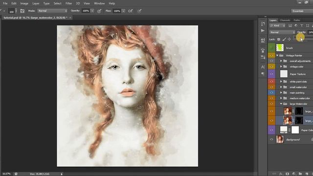 Photoshop Tutorial | Vintage Painter Photoshop Action смотреть онлайн