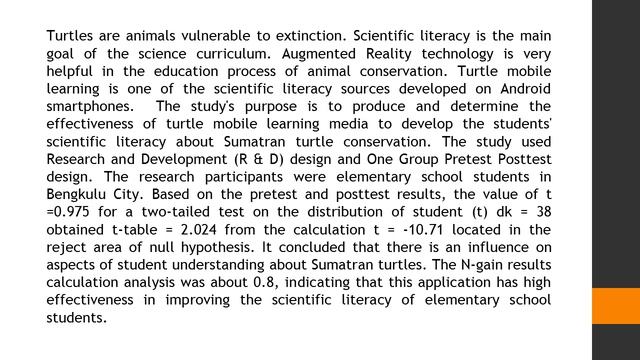 The Effectiveness of Turtle Mobile Learning Application for Scientific Literacy in Elementary Schoo смотреть онлайн