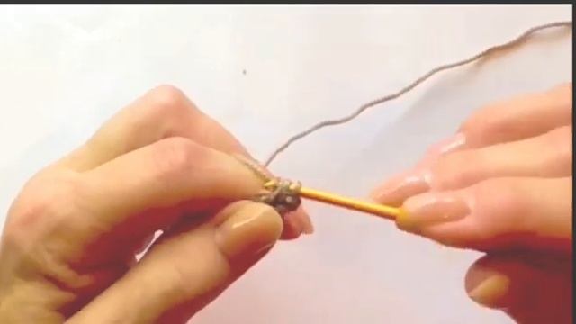 Шнурок змейка крючком