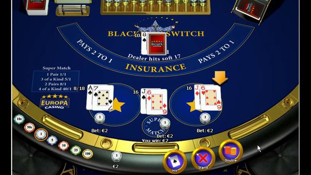 Blackjack Switch Card Game [English]