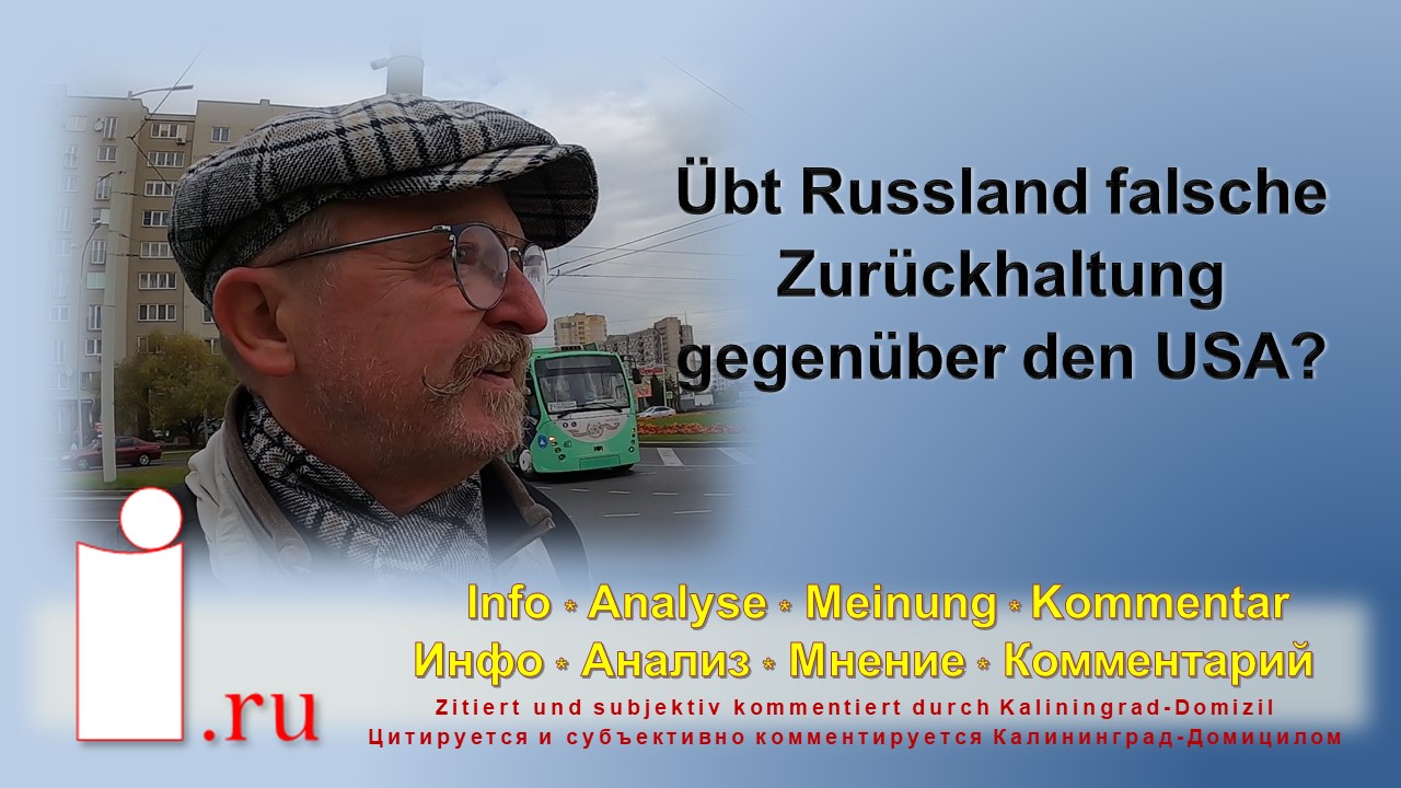 Übt Russland falsche Zurückhaltung gegenüber den USA смотреть онлайн