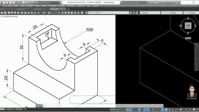 Isometric views in AutoCAD 6 : Isometric drawing : AutoCAD. How to draw isometric views in AutoCAD? смотреть онлайн