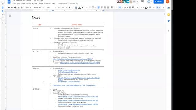 Kubernetes SIG-Windows 20210831 смотреть онлайн