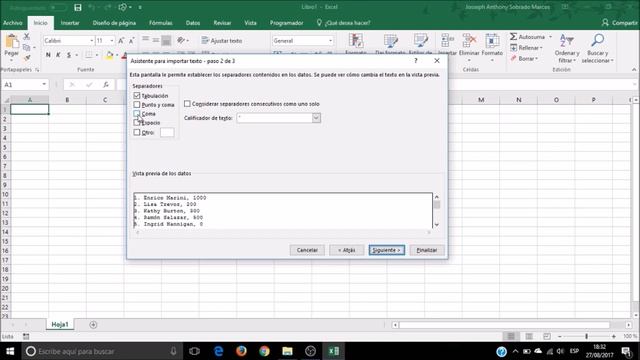 Desde un Bloc de Notas a una Hoja de Cálculo en Excel смотреть онлайн