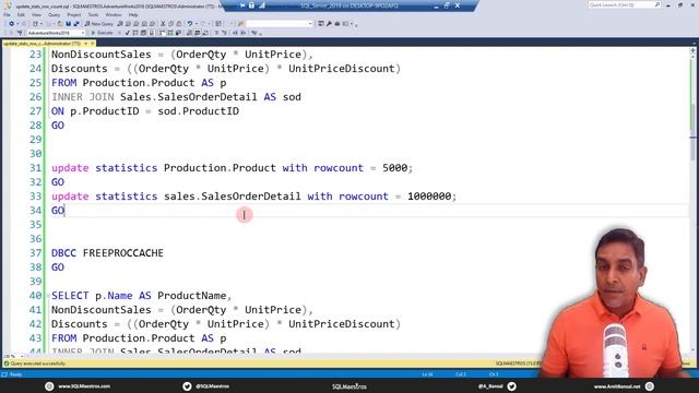 UPDATE STATS with ROWCOUNT (Query Tuning Trick) смотреть онлайн