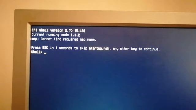 EFI Shell problem. смотреть онлайн
