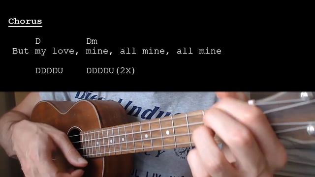 Mitski - My Love Mine All Mine EASY Ukulele Tutorial With Chords / Lyrics смотреть онлайн