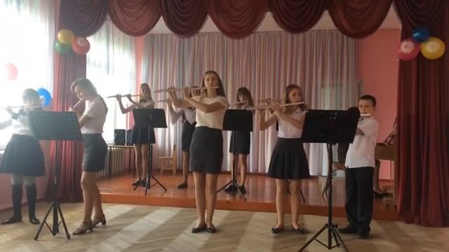 И.С.Бах Скерцо Ансамбль флейтистов Родничок смотреть онлайн