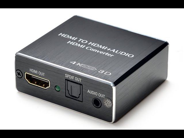 Аудио преобразователь HDMI в HDMI с оптическим и коаксиальным выходом. смотреть онлайн