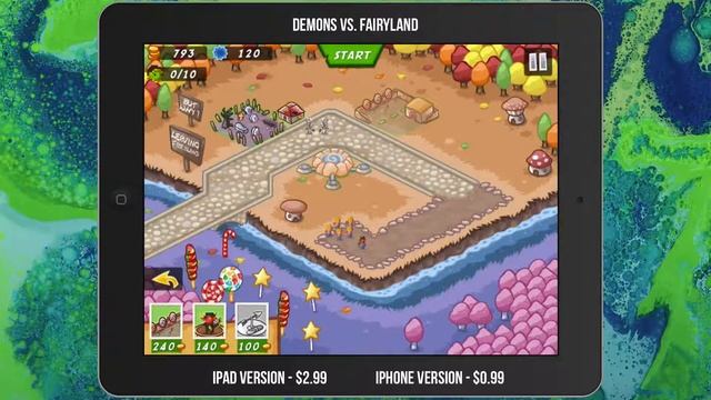 iPhone and iPad Game Demons Vs. Fairyland Review and Gameplay смотреть онлайн