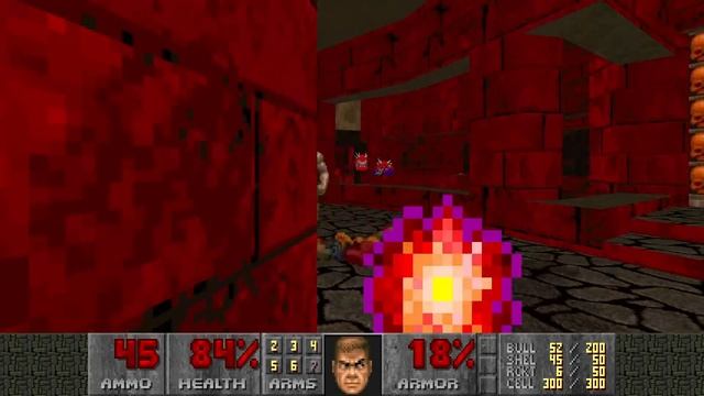 Doom II: No Rest for the Living - MAP07: Baron's Banquet (Fast Ultra-Violence 100%) смотреть онлайн