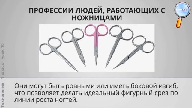 Технология 1 класс (Урок№10 - Ножницы. Что ты о них знаешь?) смотреть онлайн