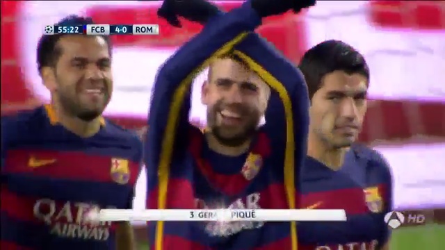 FC Barcelona 6-1 AS Roma (C1) Champions League 2015 смотреть онлайн