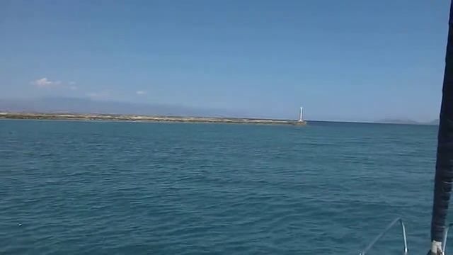 Выход из Коринфского канала в Коринф. залив смотреть онлайн