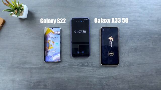 Galaxy S22 vs Galaxy A33 5G Speed Test смотреть онлайн