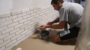 Гипсовая плитка своими руками на плиточный клей!!! ?