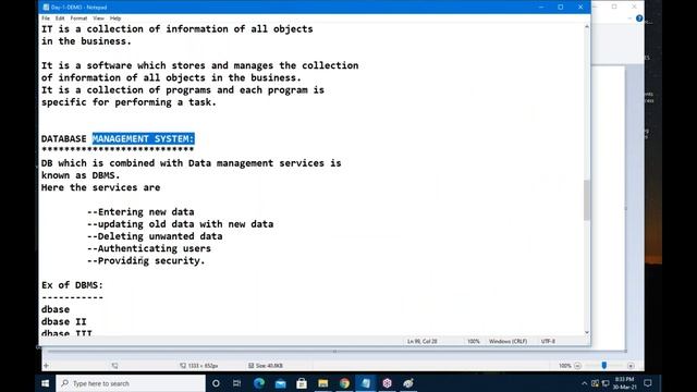 ORACLE 19c tutorials || Demo - 1 || by Mr. Dinesh On 30-03-2021 @8PM IST смотреть онлайн