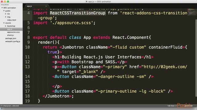 Learning React.js User Interfaces : Animating in React with Add-ons | packtpub.com смотреть онлайн