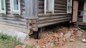 Ремонт фундамента дом из бревна